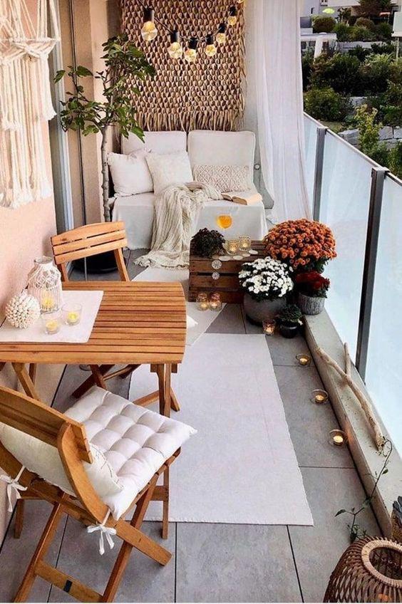Ideas hermosas para decorar un balcón