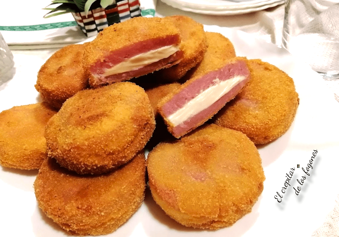 medallones de jamón y queso