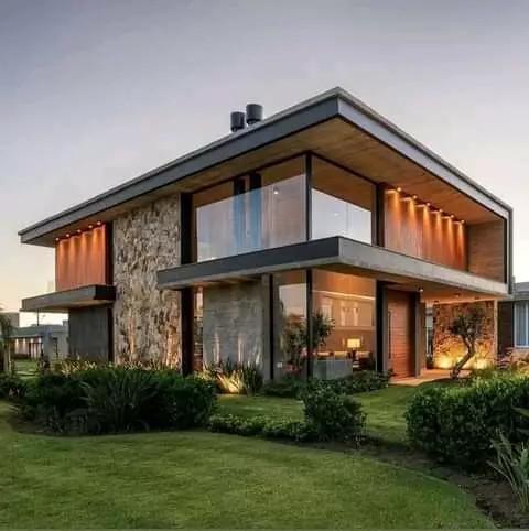Diseños de casas imponentes con toques en color negro