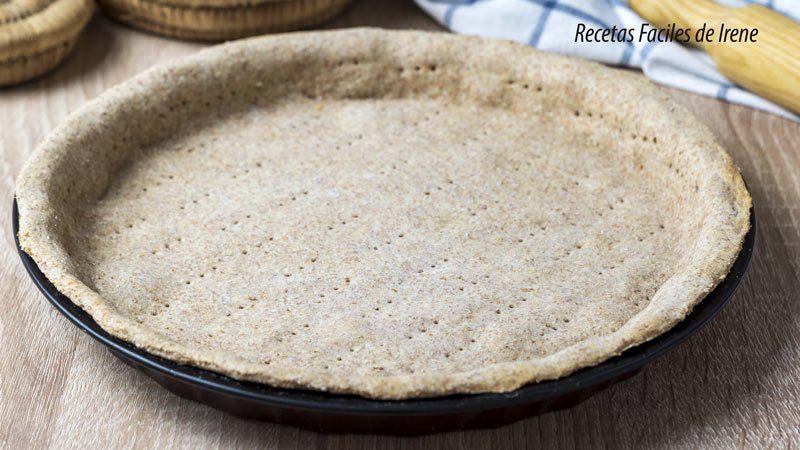 receta de masa integral casera para tartaletas y pasteles salados