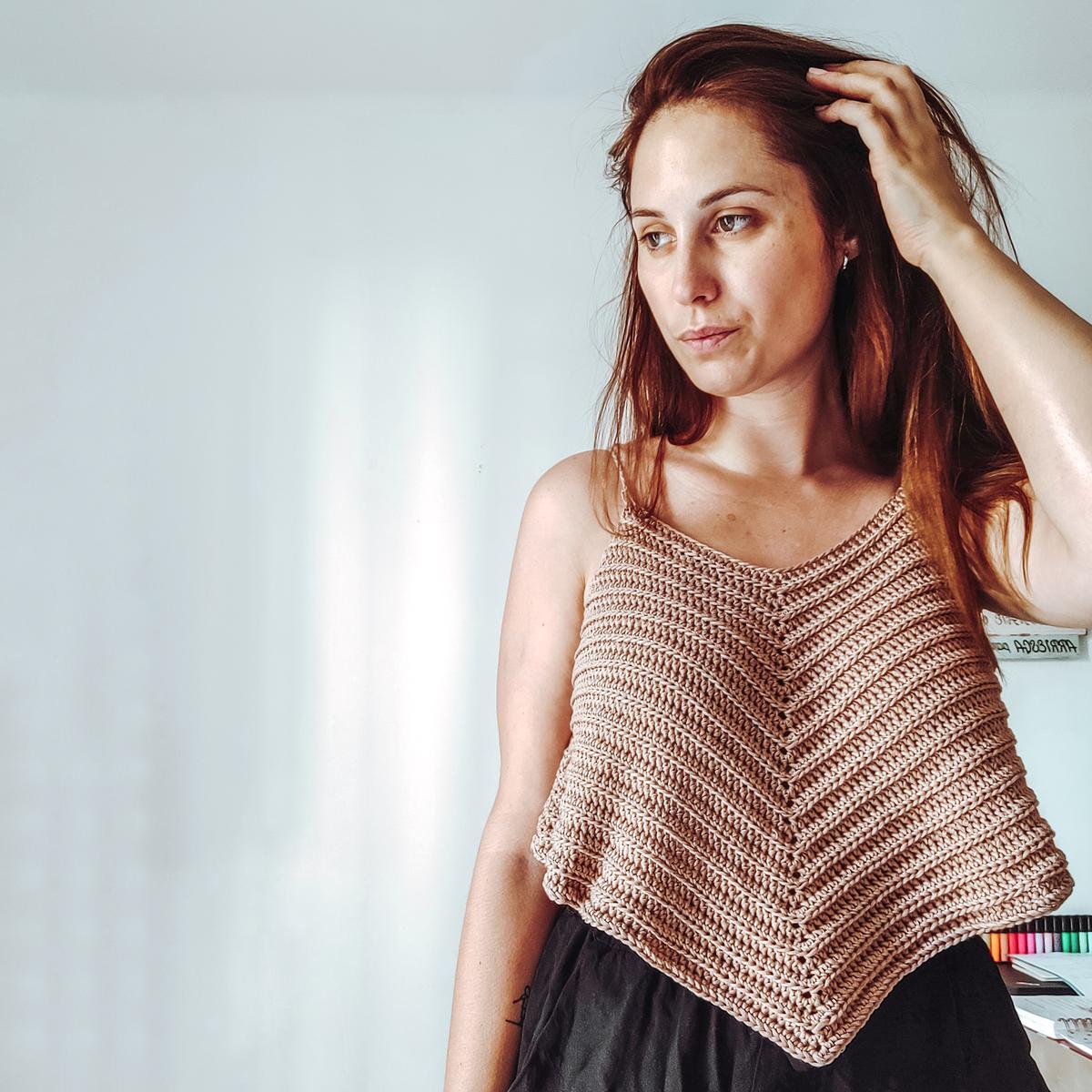 top a crochet de mujer