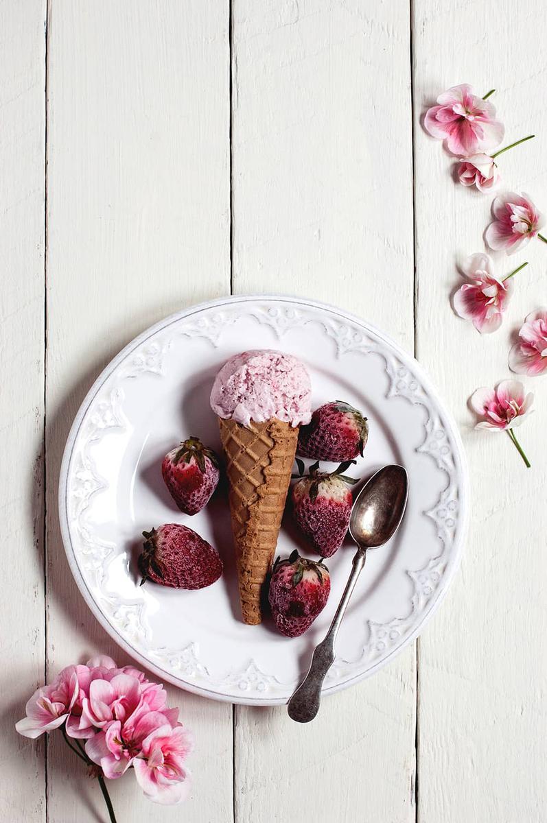 Cómo hacer helado de fresa casero