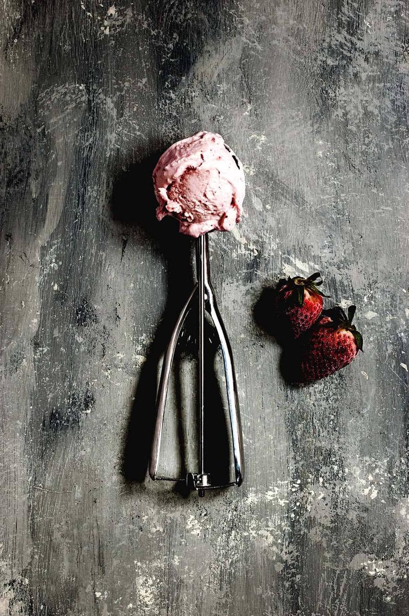 Receta de helado de fresa