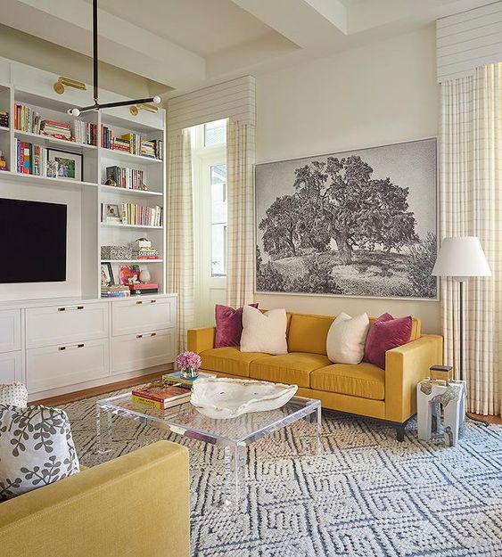Decorar en amarillo y rosa