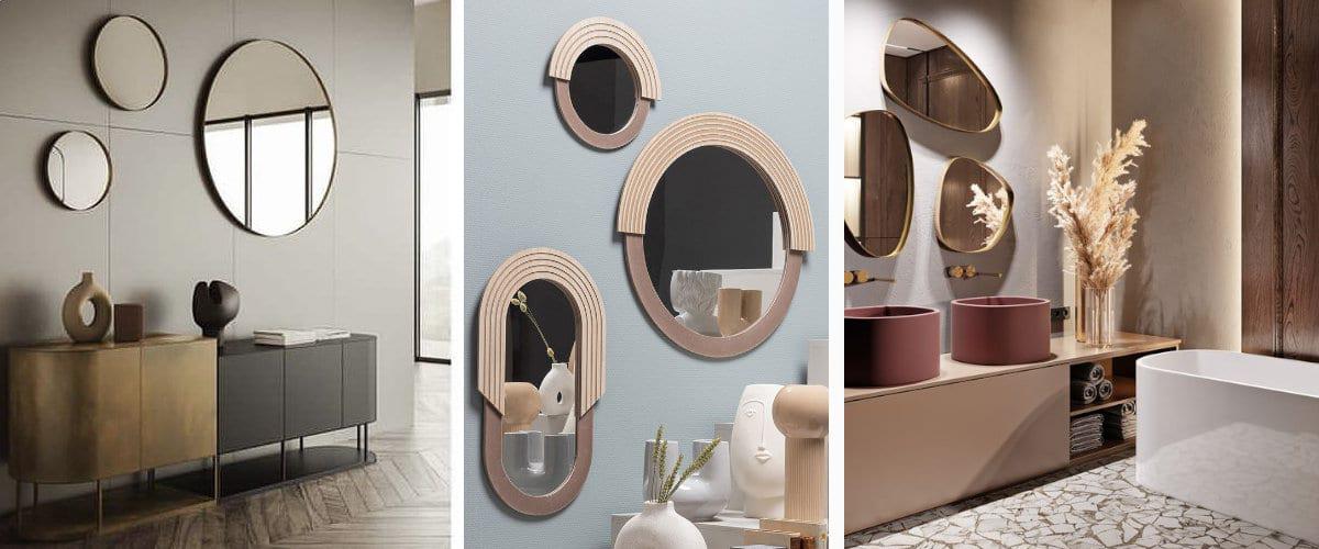 Los espejos visten las paredes y reflejan la luz