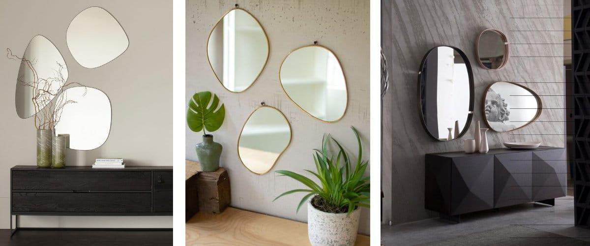 Espejos con formas sinuosas