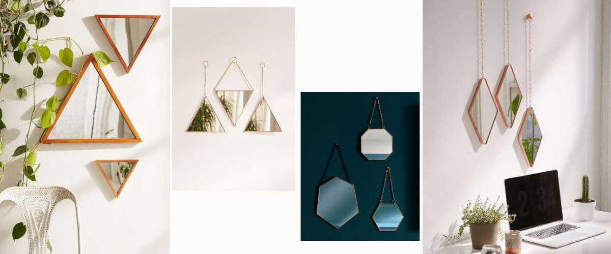 Con formas geométricas y muy pequeños