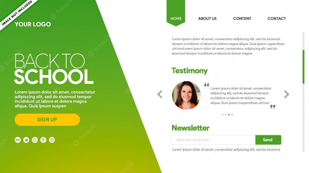 landing page testimonios