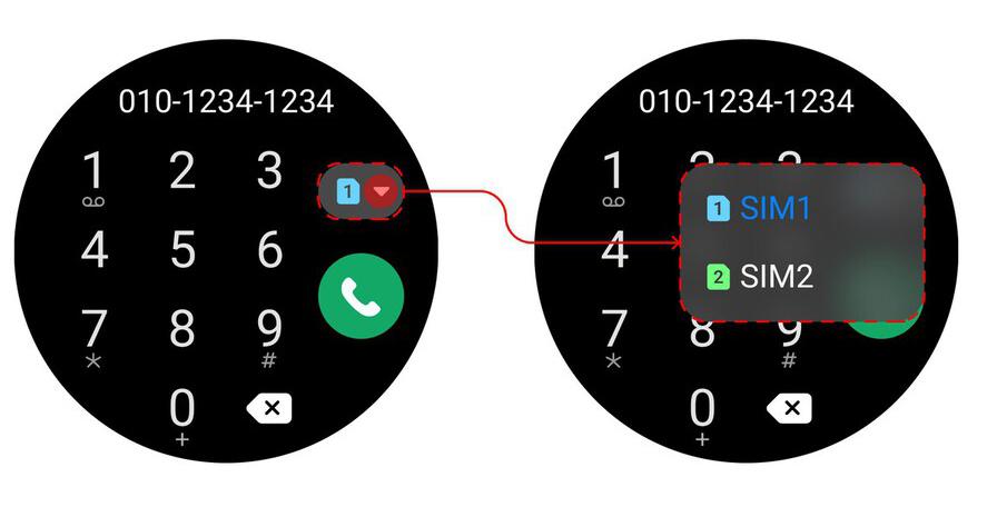 One UI Watch 4.5 - SIM
