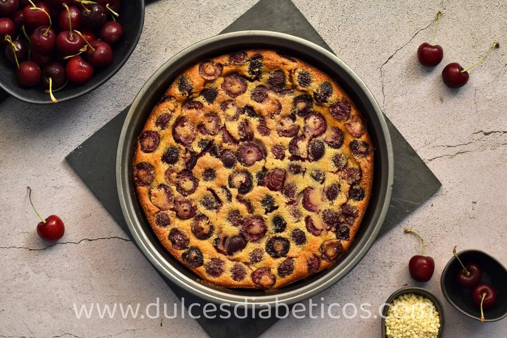 Clafoutis de cerezas sin azucar