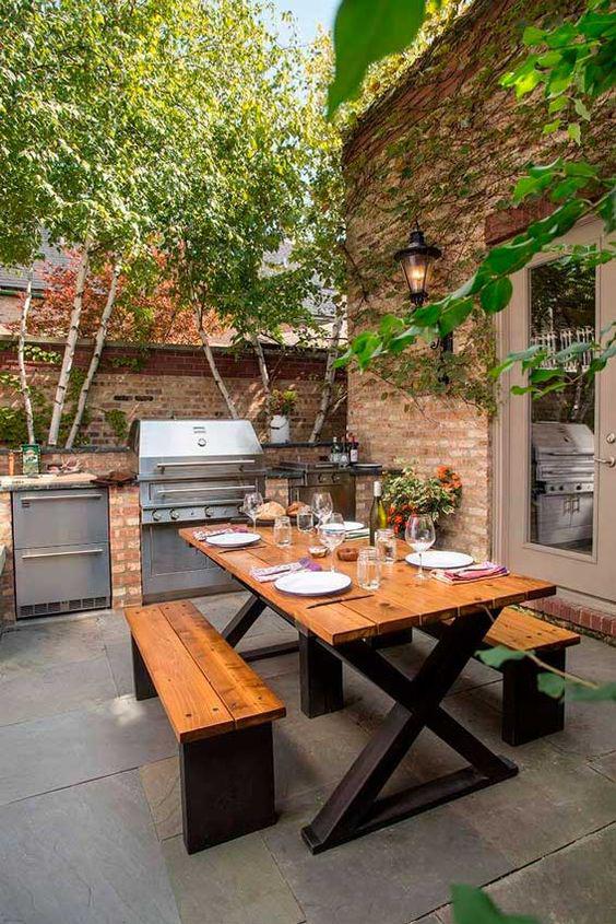 Cocinas al aire libre en el campo