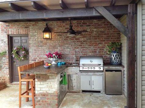 Cocinas al aire libre en el campo