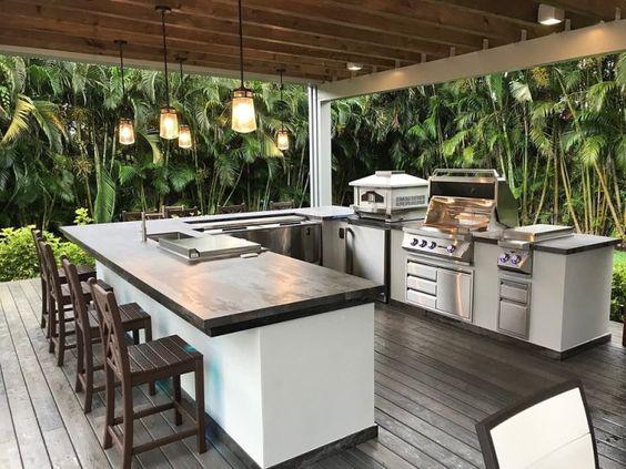Cocinas al aire libre modernas