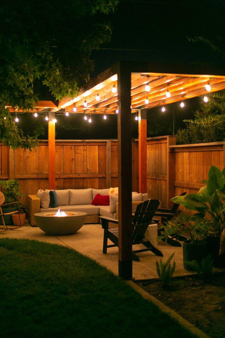 Diseño de terraza de madera estilo bohemio