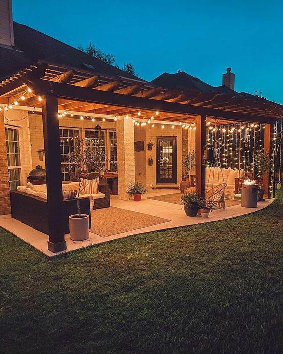 Terrazas con pérgola de madera