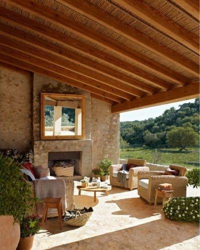 Elementos para montar una terraza rústica