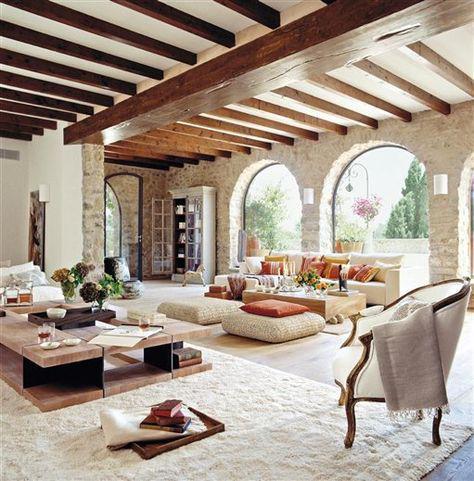 Interiores de casas rústicas