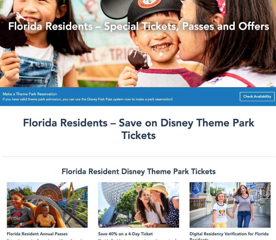 pagina especial de disney