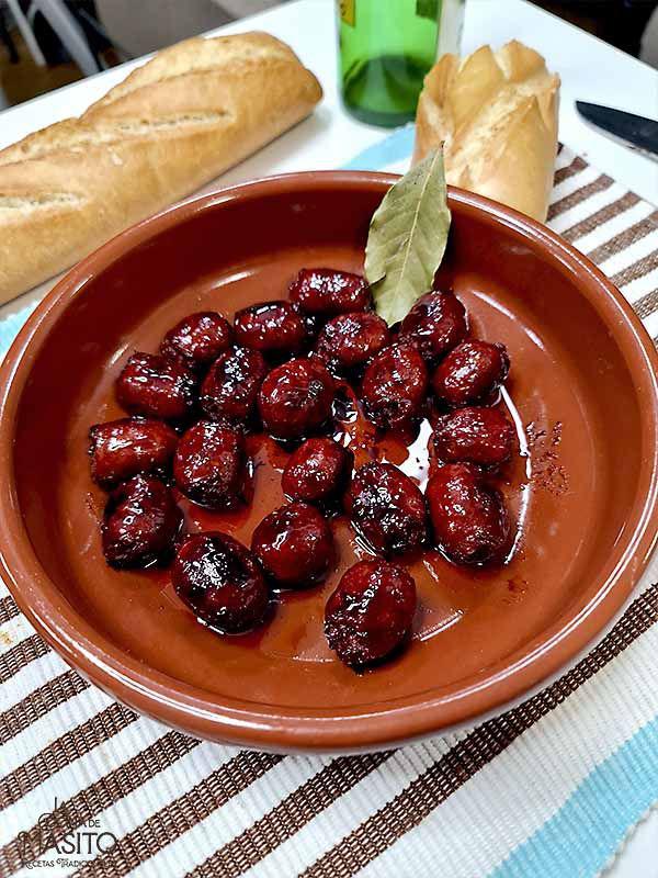 Receta de chorizos a la sidra