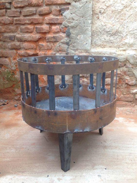Barbacoas exteriores de fierro estilo rústico
