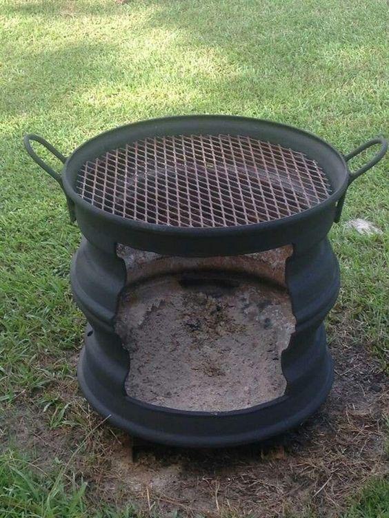 Barbacoas de hierro fundido para leña