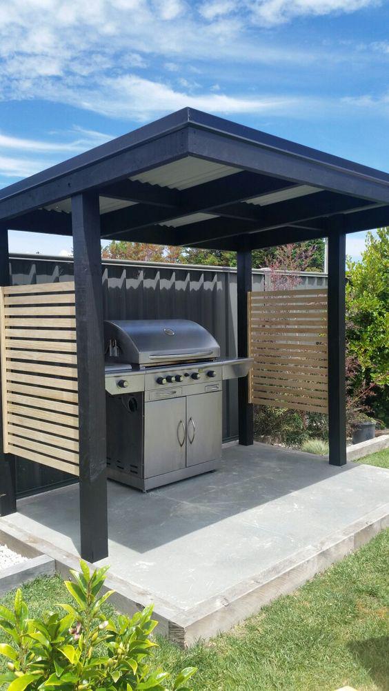 Barbacoas de hierro con horno