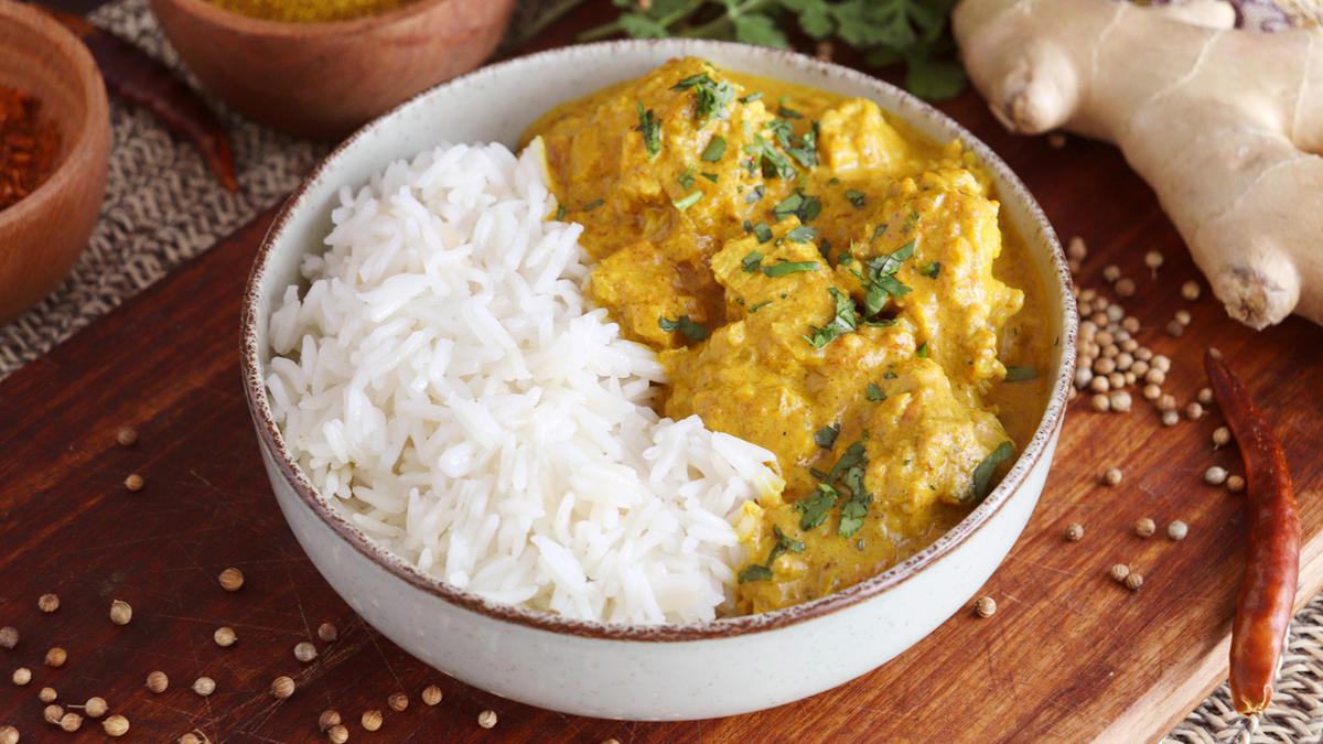 pollo al curry hindu arroz basmati