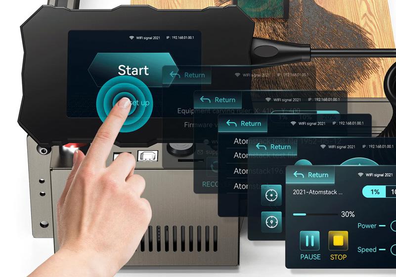 S10 Pro - Pantalla HD táctil de 3.5 pulgadas