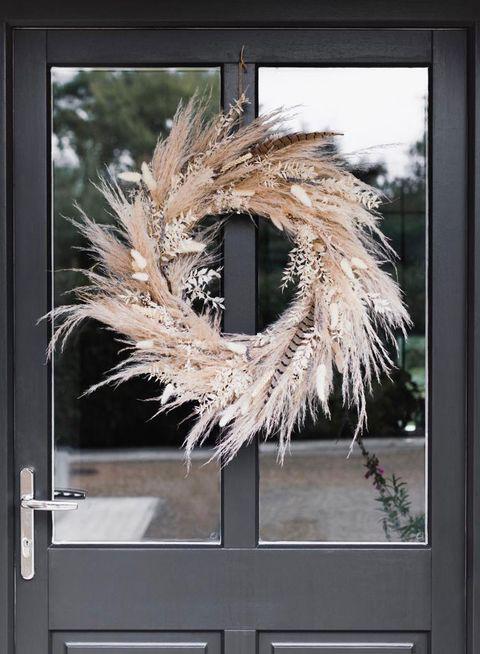 Pampas grass decor christmas