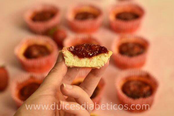 Mini cheesecakes sin azucar