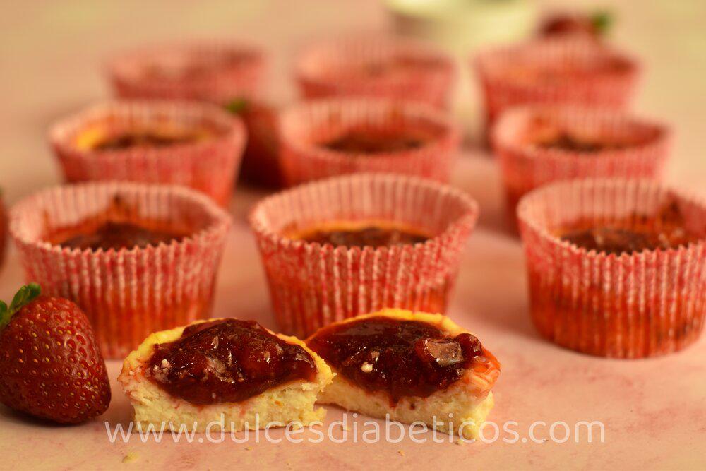 Mini cheesecakes saludables sin azucar