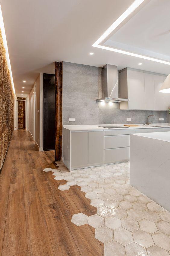 Interiores de casas modernas de un piso