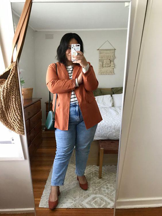 Ideas de outfits semi formales con jeans de mezclilla