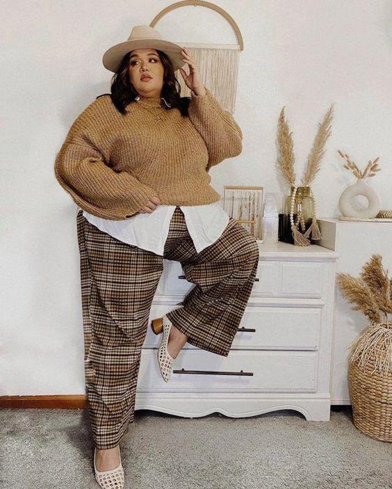 Outfits formales plus size para invierno