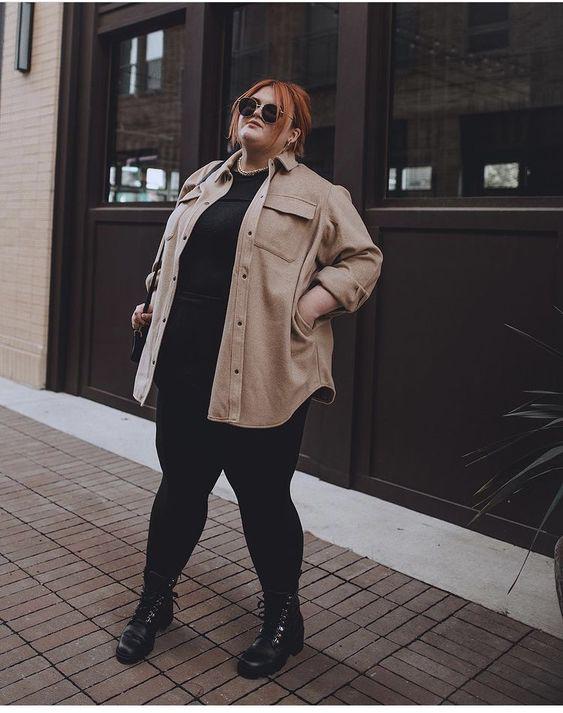 Outfits con negro para gorditas