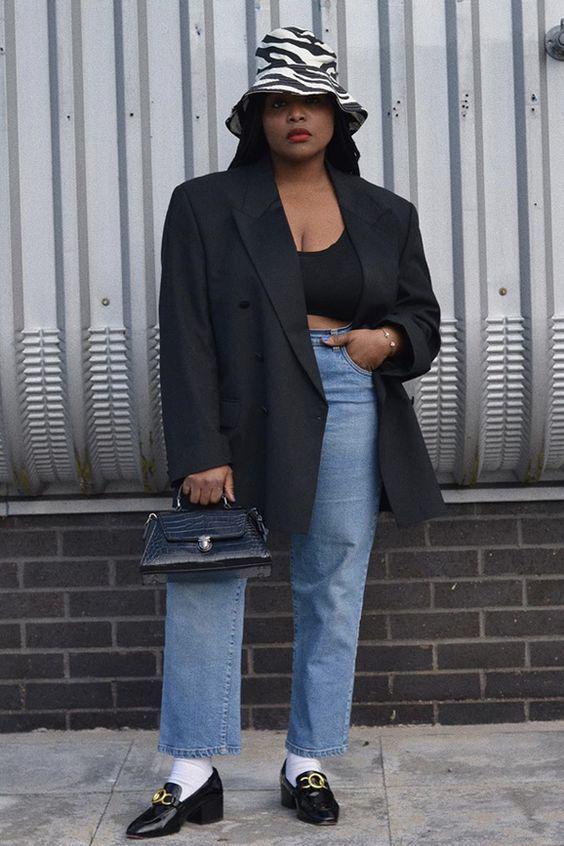 Outfits con negro para gorditas