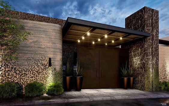 Entradas exteriores modernas