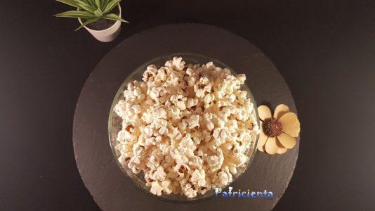 Palomitas de maíz en freidora de aire caliente