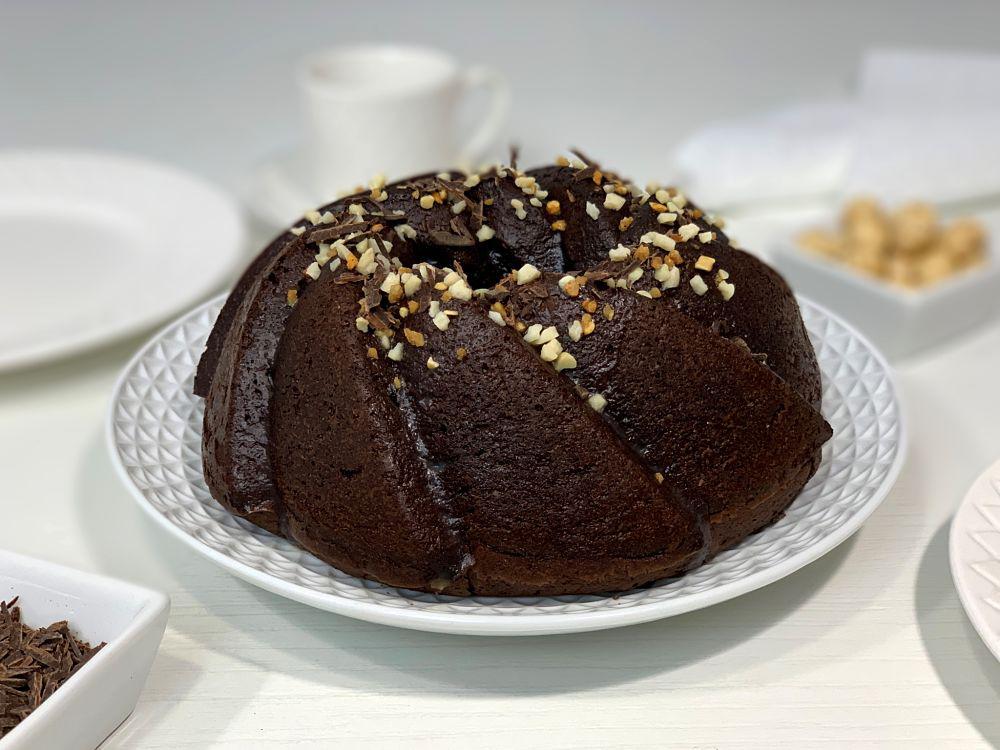 Bundt cake de chocolate sin azucar