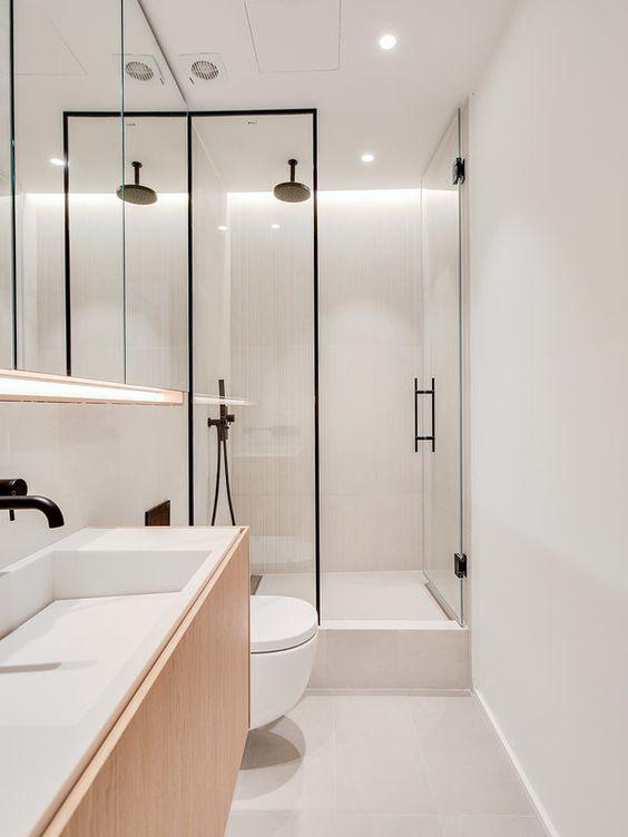 Distribución y decoración de baños pequeños