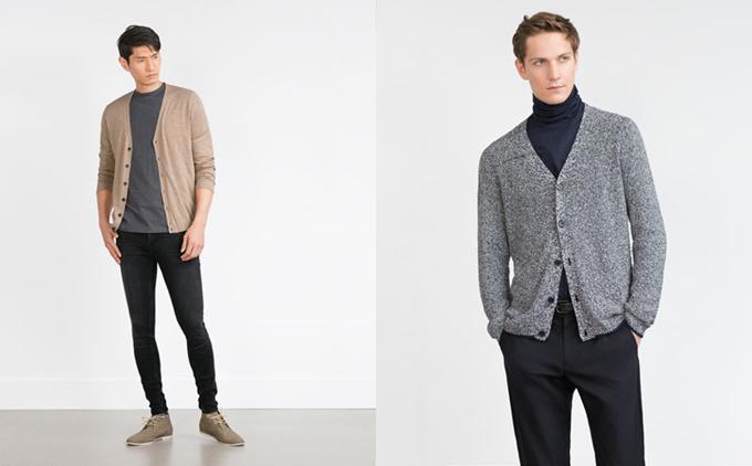 cárdigan masculino de zara man
