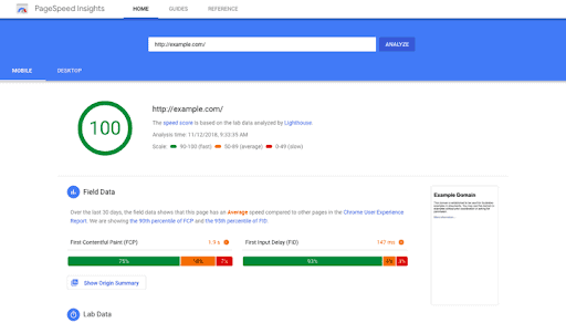 Google, PageSpeed Insights. Herramienta para optimizar una página web