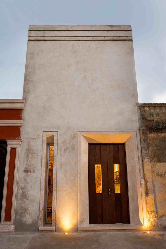 Fachadas modernas de casas angostas