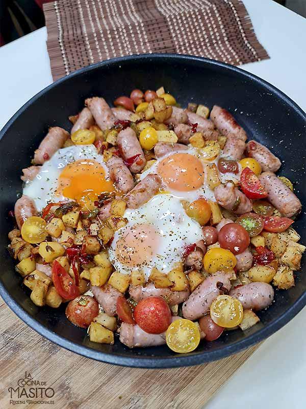 Salchichas con patatas