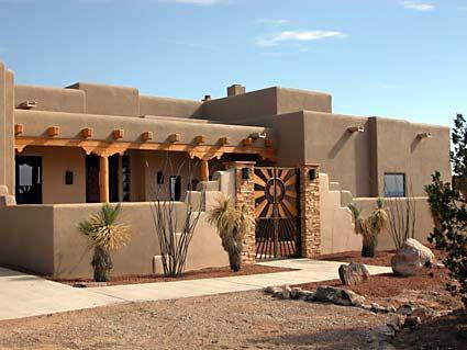 Fachadas de casas rústicas de adobe