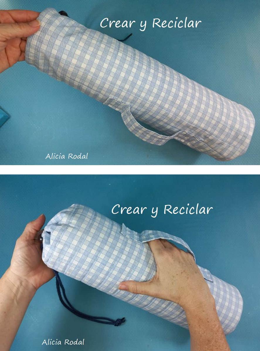 En este tutorial te enseño cómo hacer tu propio estuche, forro o funda para una botella de vidrio o termo, para llevar a donde quieras y al mismo tiempo protegerla. Lo mejor de todo es que lo vamos a hacer con materiales reciclados, es fácil y el resultado es muy útil y práctico.