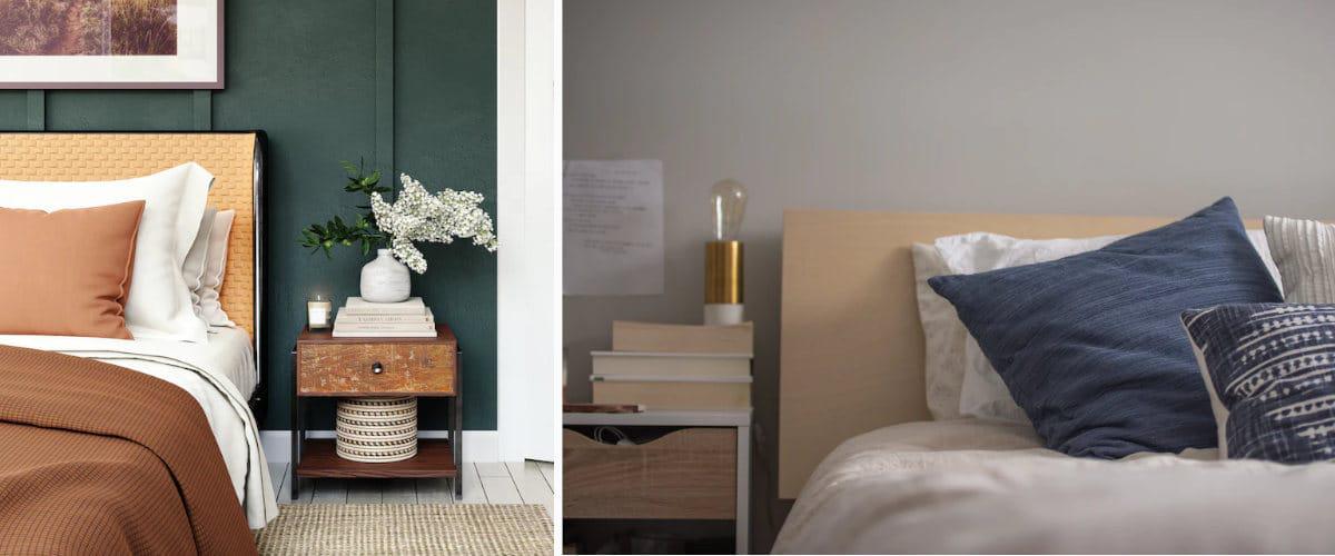 Cojines para la cama lisos y estampados