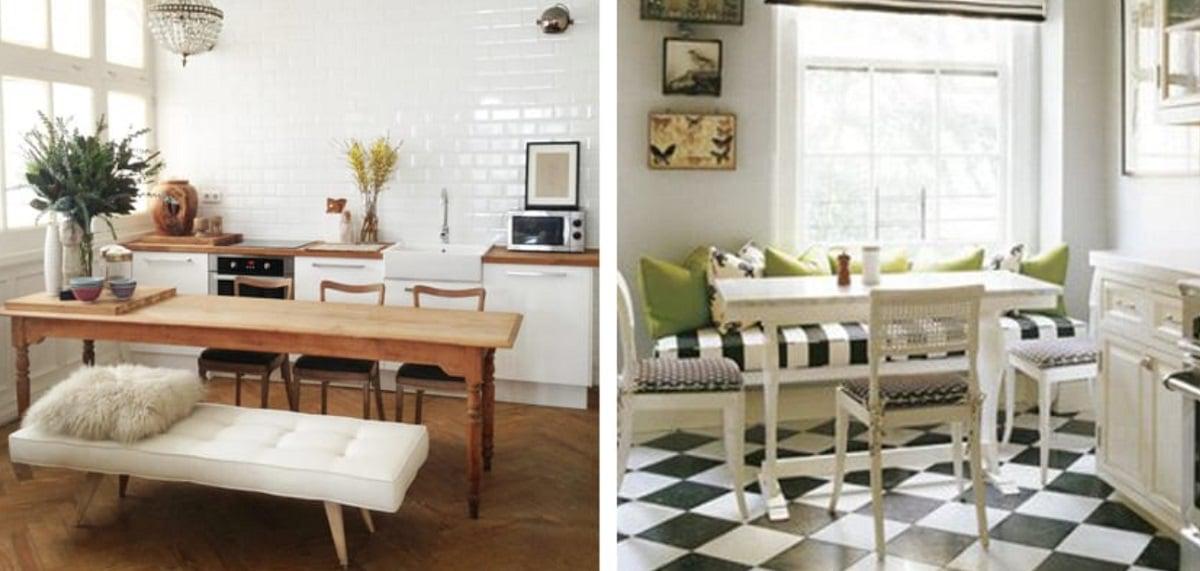 Decorar con bancos originales