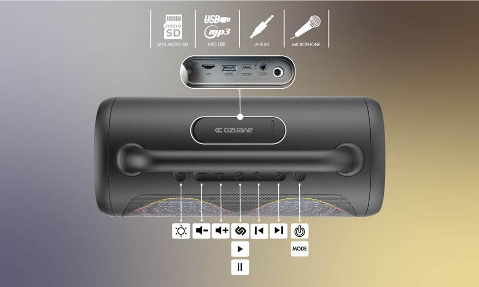 Avenzo AV-SP3501B - Botones
