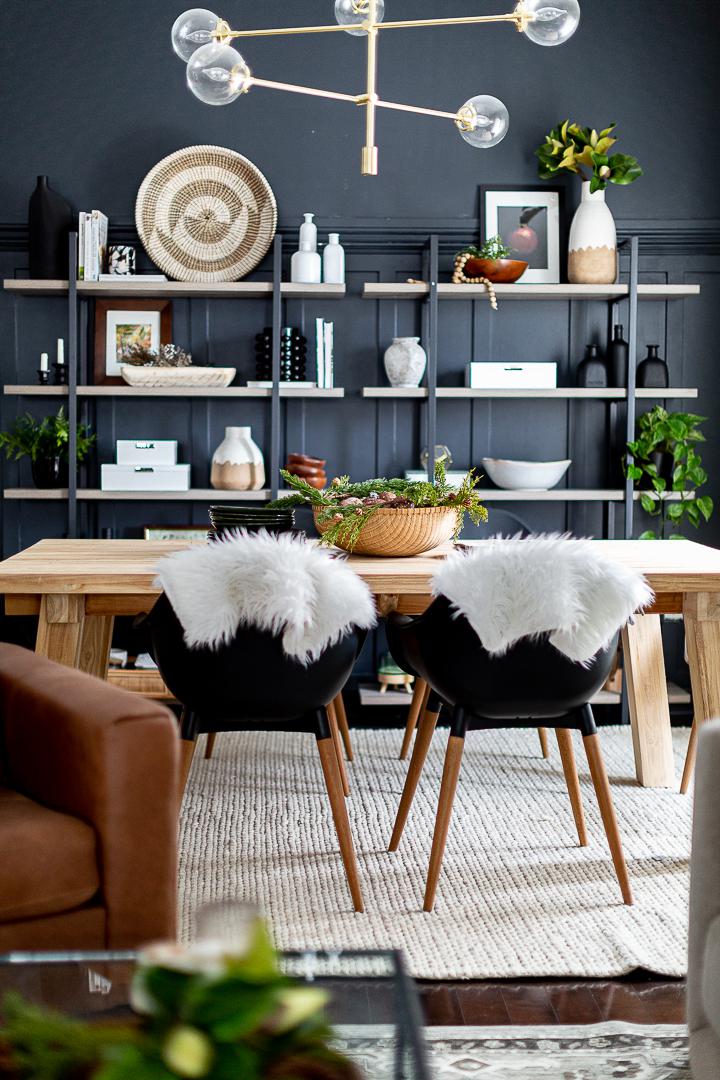 Decoración invierno comedor